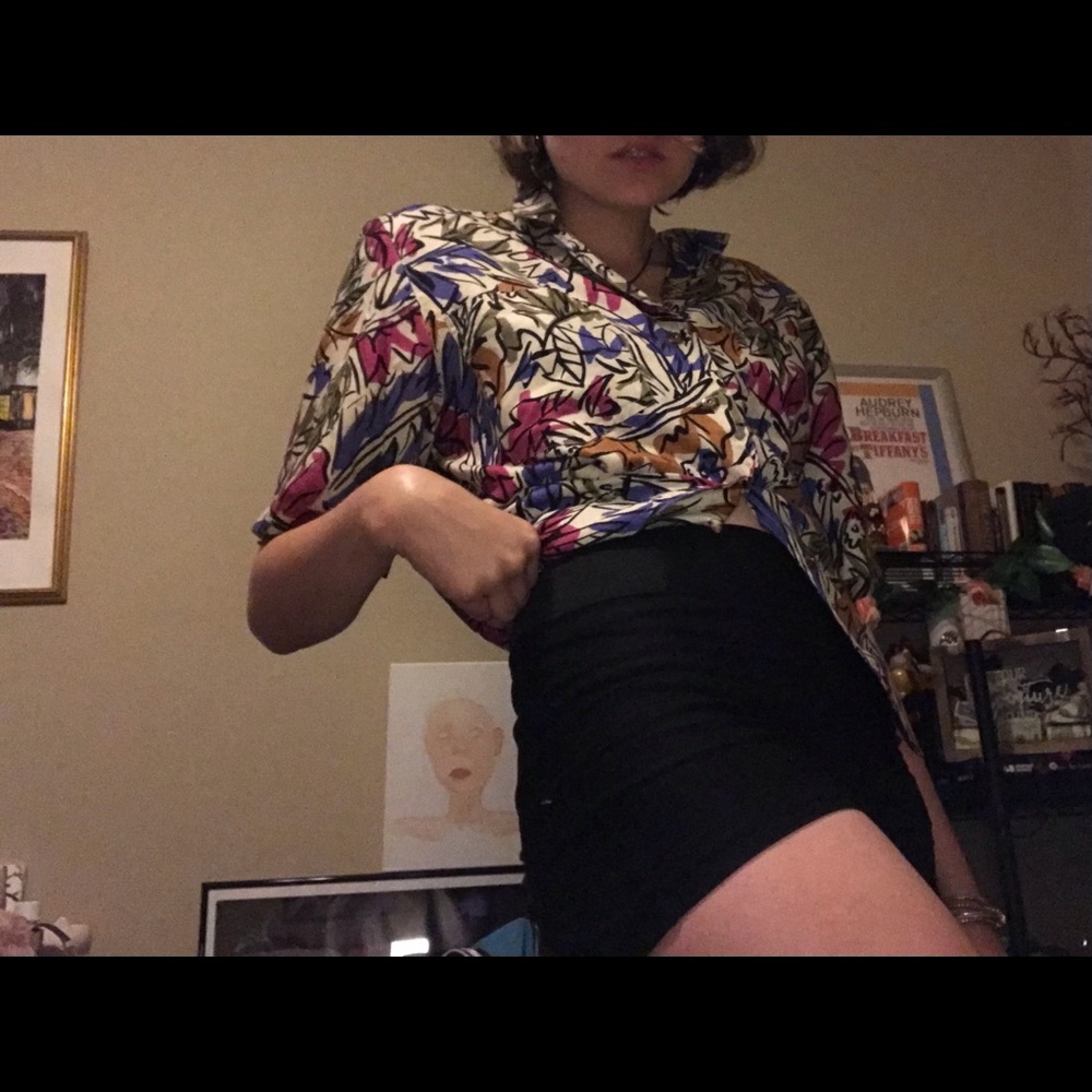 Funky Print Button-Up - Picture 2 of 2
